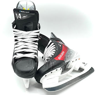 Bauer Vapor Hyperlite 2 – Patins de hockey Pro Stock – Taille 8 (rouge)
